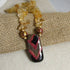 Citrine Nugget & Kazuri Pendant Necklace - VP's Jewelry