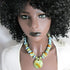 Handmade Green Fair Trade Kazuri Necklace Turquoise & Green Beads - VP's Jewelry