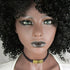 Navy Blue Leather Ribbon Choker Necklace - VP's Jewelry