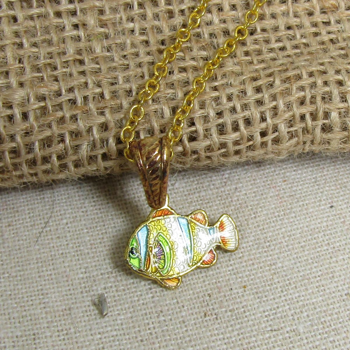 Child's Colorful Fish Pendant Necklace - VP's Jewelry