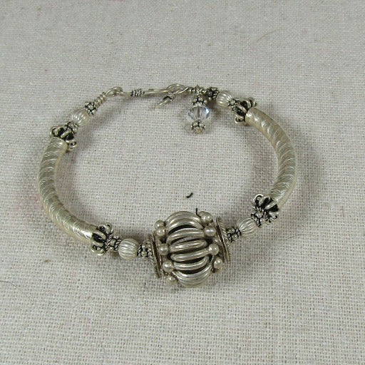 All Silver Bangle Bracelet - VP's Jewelry
