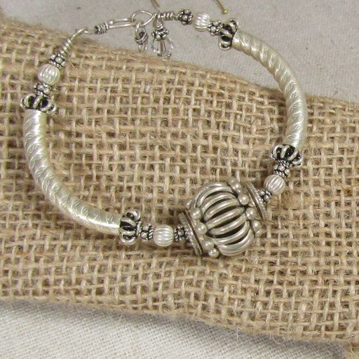 All Silver Bangle Bracelet - VP's Jewelry