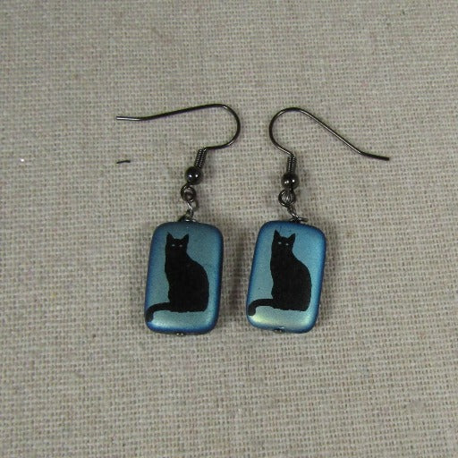 Black Cat Fun Earrings Fun Earrings - VP's Jewelry