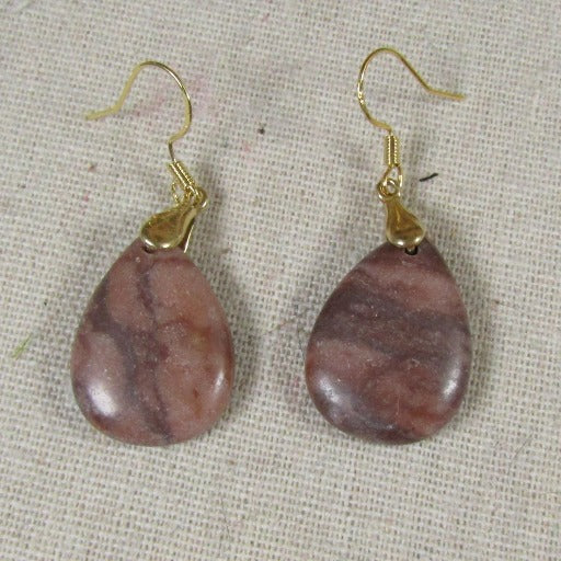 Brown Gemstone Teardrop Earrings - VP's Jewelry  