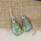 Turquoise Glass Picasso Teardrop Earrings - VP's Jewelry