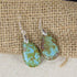 Turquoise Glass Picasso Teardrop Earrings - VP's Jewelry