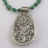 Green Turquoise Nugget & Agate Pendant Necklace & Earrings - VP's Jewelry 