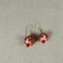 Red Flower Lampwork & Silver Earrings - VP's Jewelry