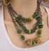 Triple Strand Handmade African Trade Bead & Copper Necklace - VP's Jewelry