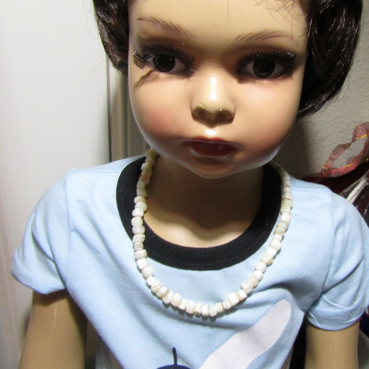 Kid's Antique White African Bead Necklace Unisex - VP's Jewelry