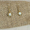 Elegant White Gibson Opal Gold Earrings - VP's Jewelry