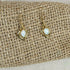 Elegant White Gibson Opal Gold Earrings - VP's Jewelry
