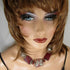 Handmade Raku, Wood and Licorice Leather Set in Maroon - VP's Jewelry