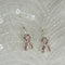 Delicate Pink Awareness Ribbon Earrings