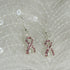 Delicate Pink Awareness Ribbon Earrings