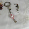 Pink Artisan Bead Awareness Key Chain