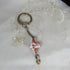 Pink Artisan Bead Awareness Key Chain