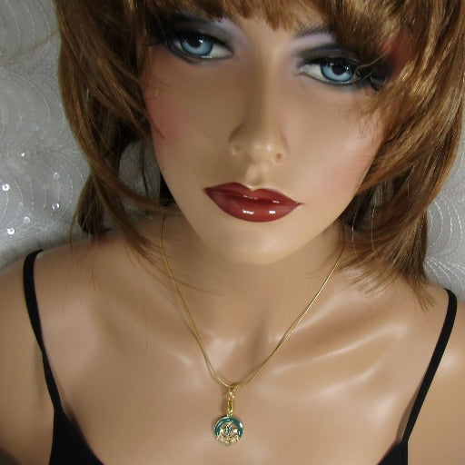 Green Claddagh Pendant Necklace - VP's Jewelry