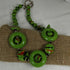 Handmade Apple Green Kazuri Necklace Fair Trade Beads - VP's Jewelry