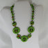 Handmade Apple Green Kazuri Necklace Fair Trade Beads - VP's Jewelry