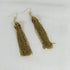 Antique Gold Tassel Dangling Long Earrings - VP's Jewelry