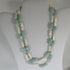 Multi-strand Amazonite and Pearl Beaded Necklace - VP's Jewelry