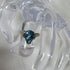 London Blue Pear Topaz Ring Size 7