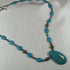 Turquoise and Crystal Beaded Necklace - VP's Jewelry