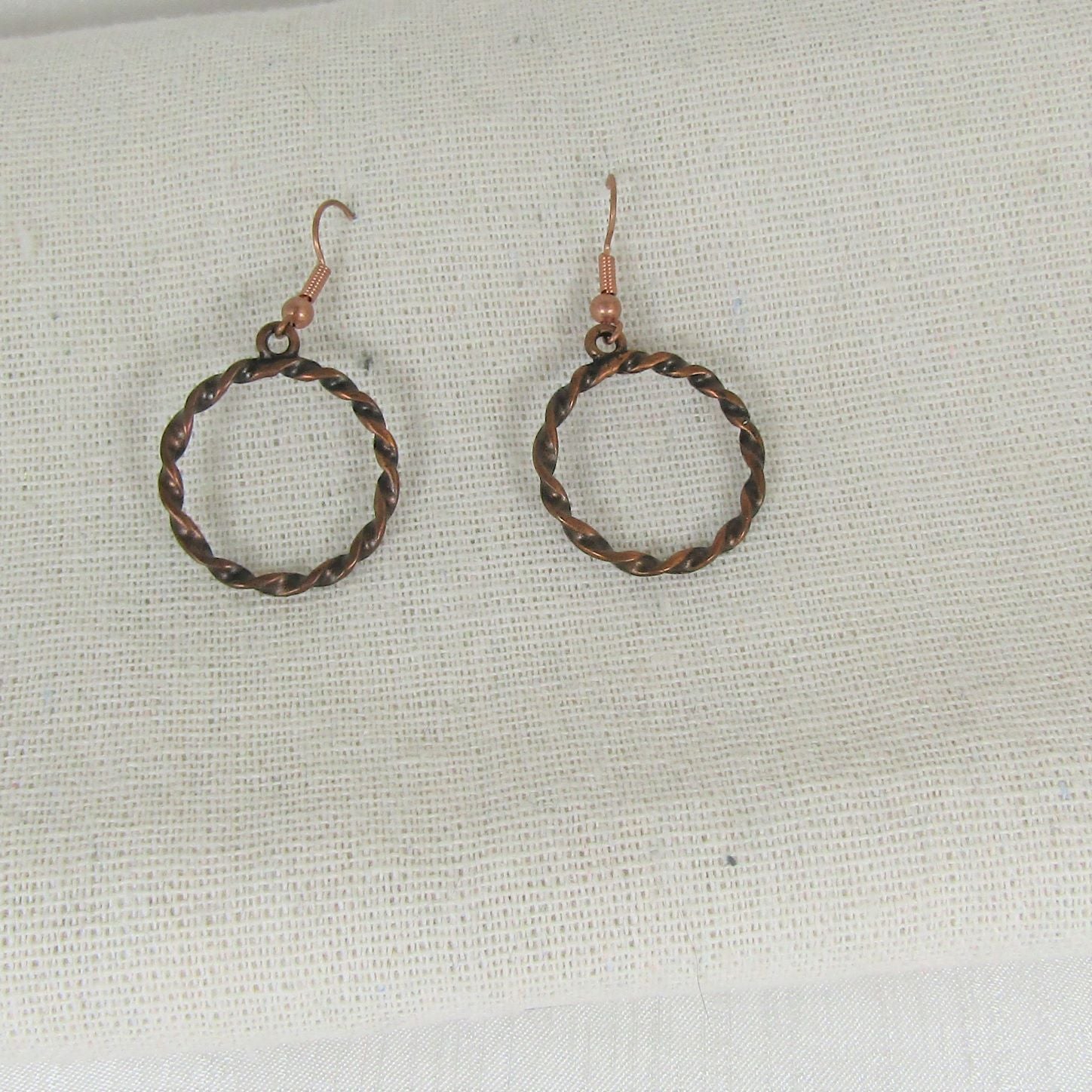 Copper Rope Circle Hoop Earring - VP's Jewelry