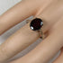 Oval Garnet Gemstone Fashion Sterling Silver Ring Size 8