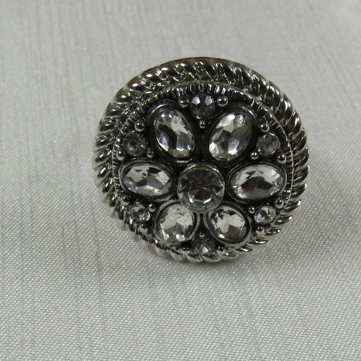 Bling Jewelry Rhinestone Adjustable Statement Ring - VP's Jewelry  