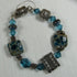 Turquoise Handmade Lampwork Bangle Bracelet - VP's Jewelry  