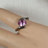 Blush Topaz Gemstone Fashion Right Hand Ring Size 6