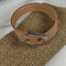 Man's Tan Leather Bracelet with a Twist - VP's Jewelry