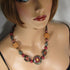 Honey Maroon & Black Kazuri Necklace Fair Trade Beads - VP's Jewelry  
