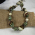 Olive Green, Brown & Cream Kazuri Bead Necklace Fair Trade Jewelry - VP's Jewelry  