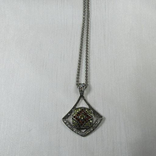 Gold Crystal Pendant Necklace - VP's Jewelry