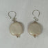 Cream Fair Trade Kazuri Bead Earrings - VP's Jewelry  