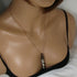 African Batik Bone Pendant Necklace - VP's Jewelry