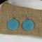 Aqua Sun Burst Sea Glass Earring - VP's Jewelry