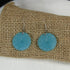 Aqua Sun Burst Sea Glass Earring - VP's Jewelry