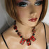 Fair Trade Kazuri Bead Necklace in Red, Brown & Black - VP's Jewelry
