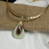 Gemstone Pendant on gold neckla wire