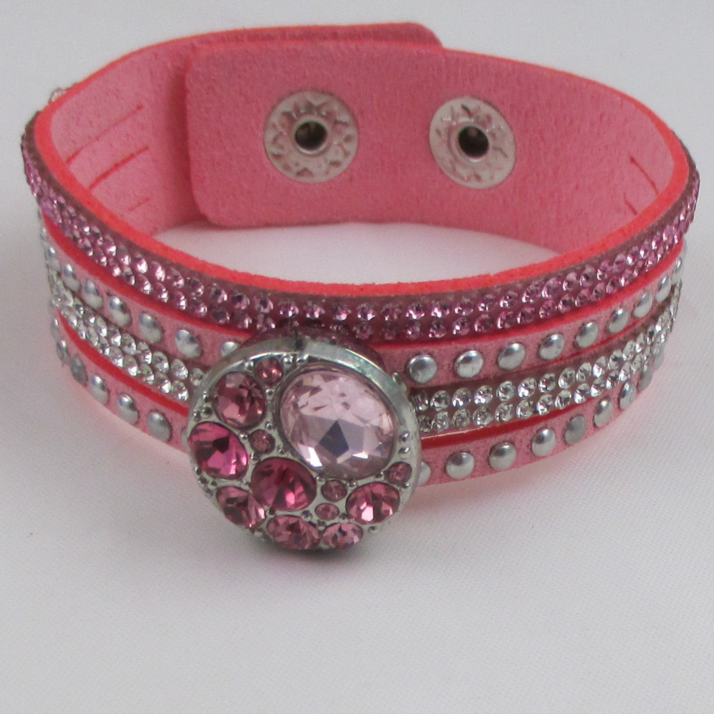 Crystal Multi-strand Leather Bracelet - VP's Jewelry