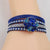 Crystal Multi-strand Leather Bracelet - VP's Jewelry