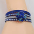 Crystal Multi-strand Leather Bracelet - VP's Jewelry