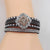 Crystal Multi-strand Leather Bracelet - VP's Jewelry