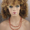 Sunstone Gemstone Necklace Double Strand