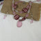 Pink Sea glass pendatnt necklace