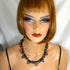 Brown Carved Bone Bead Necklace Bold Look
